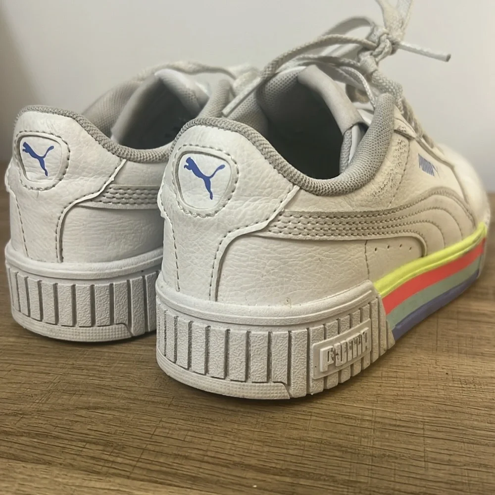 Girls, puma shoes/sneakers leather upper size 1C